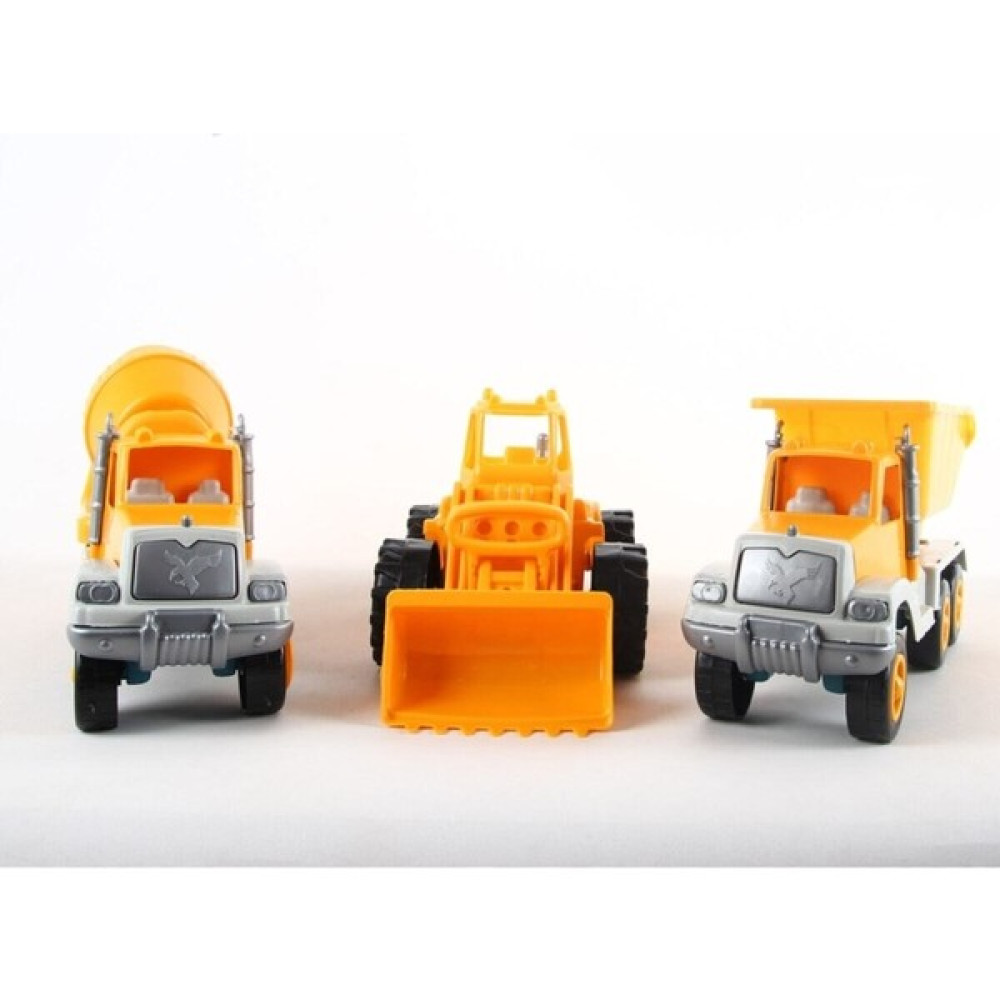 EC Shop Uçarkid Uçar Kid 161 Oyuncak Inşaat Seti Kamyon-Kepçe-Silindir 26X13 cm - Renkli Oyuncak Araç Fiyatı