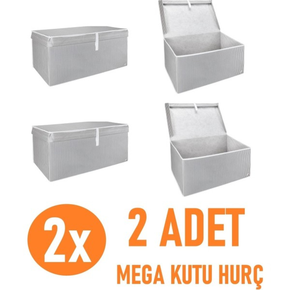 EC Shop Yegge 2 Adet Sert Kapaklı Kutu Hurç Mega Boy 60 x 40 x 30 x Çok Amaçlı Kutu Hurç Uzun Ömürlü Hurç Kutu Yegge Mega Hurç Fiyatı