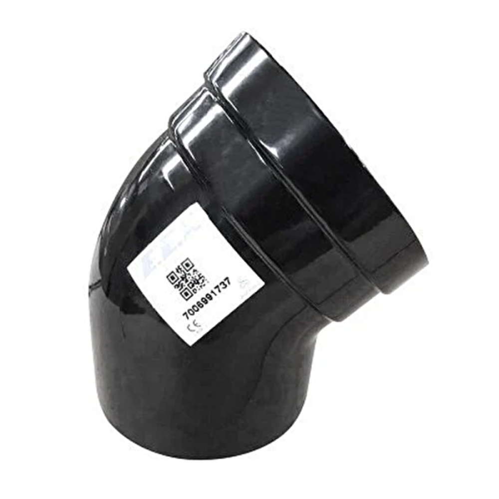 ECA 45 Derece Confeo Premix Siyah Kombi Baca Dirseği Kombi Aksesuarları Fiyatı
