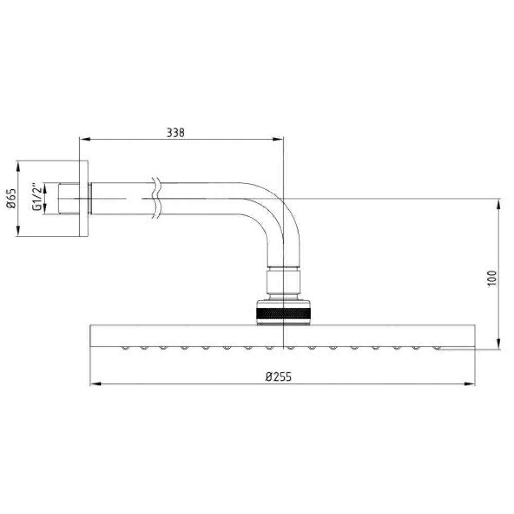 Eca Myra Yuvarlak Duvardan Dus Basligi 25X25 Altin Renkli 102845034 Duş Başlığı Fiyatı