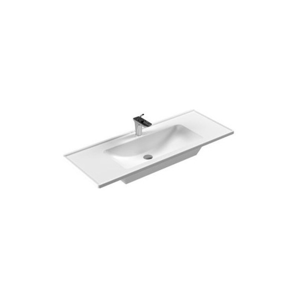 E.C.A Serel Star 46X120 cm Tezgah Etajerli Lavabo - Beyaz Lavabo Fiyatı