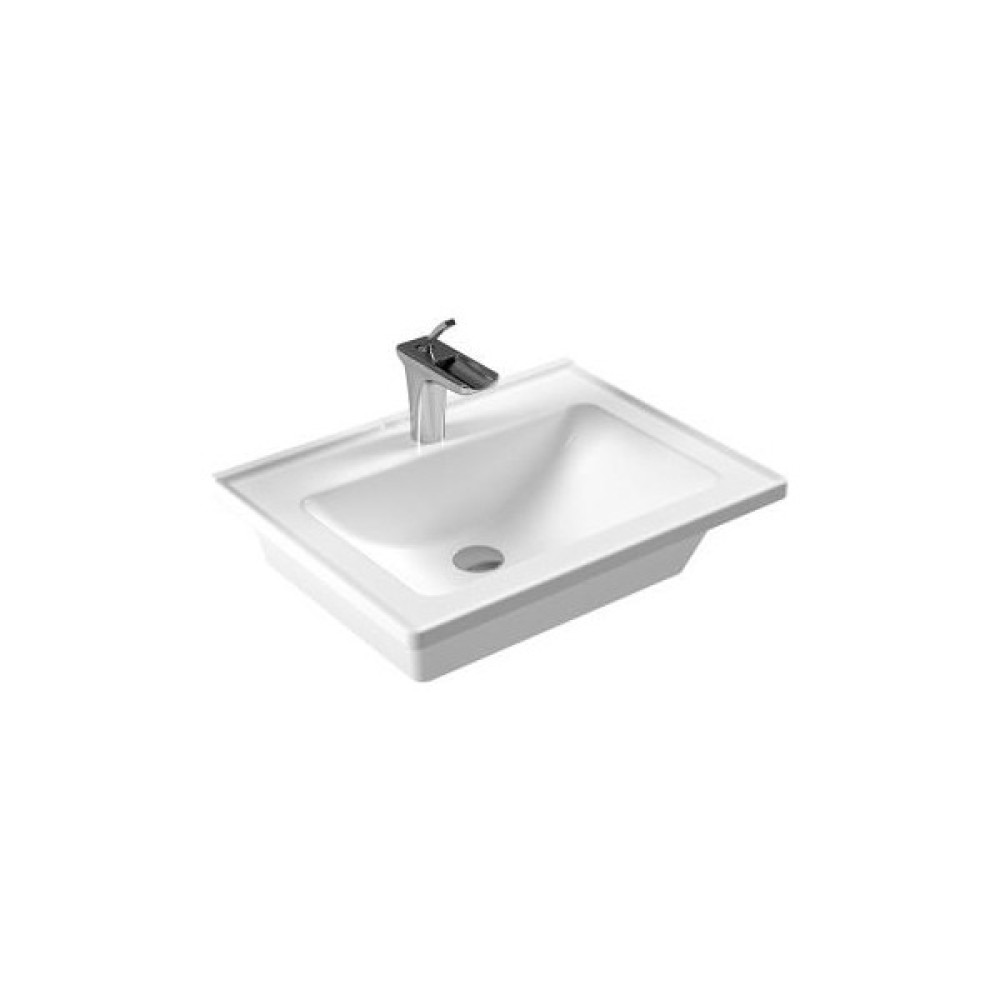 E.C.A Serel Star 46X60 cm Tezgah Etajerli Lavabo 3001TXS110H - Beyaz Oto Boyaları Fiyatı