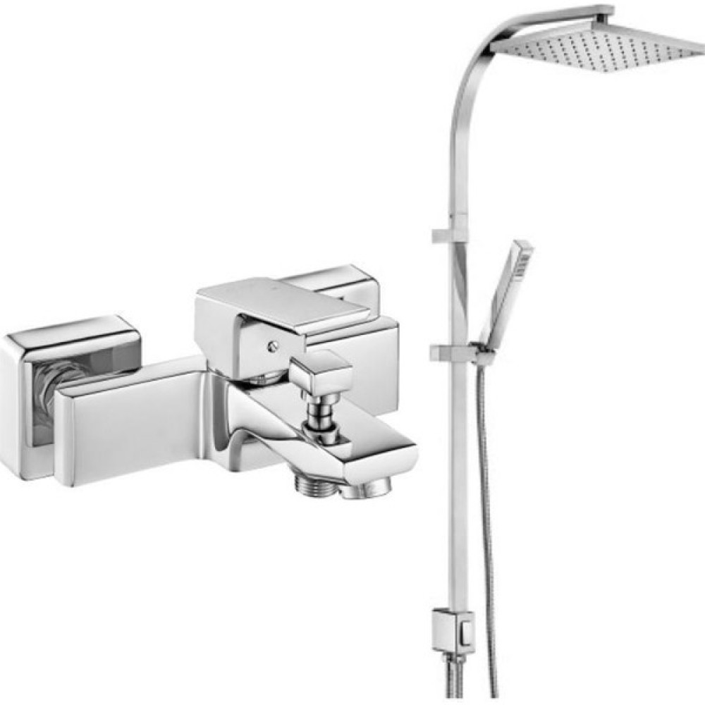 Eca Tiera Banyo Bataryası 469+ Tiera Kolonlu Tepe Duş Seti 2'li Set - Krom Duş Seti Fiyatı