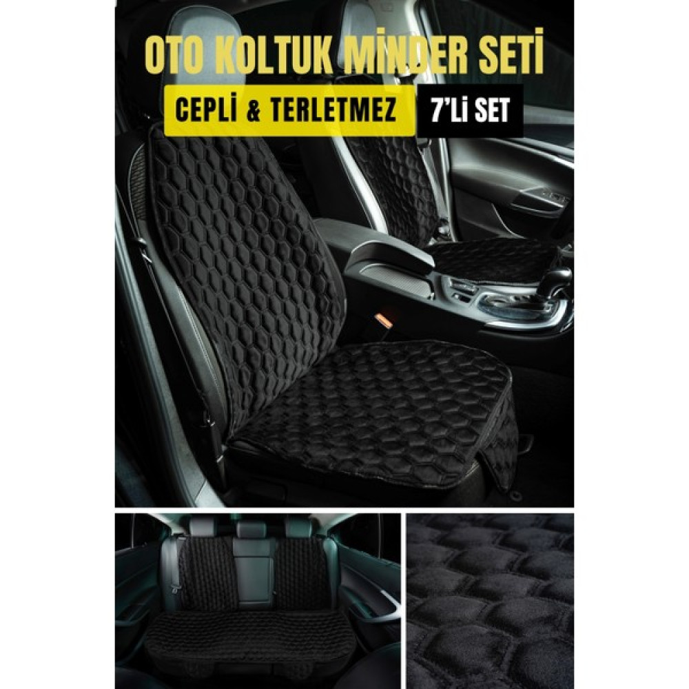 Ecarteks Premium Babyface Kumaş Oto Minder Seti ( 7 Parça) - Siyah Oto Boyaları Fiyatı