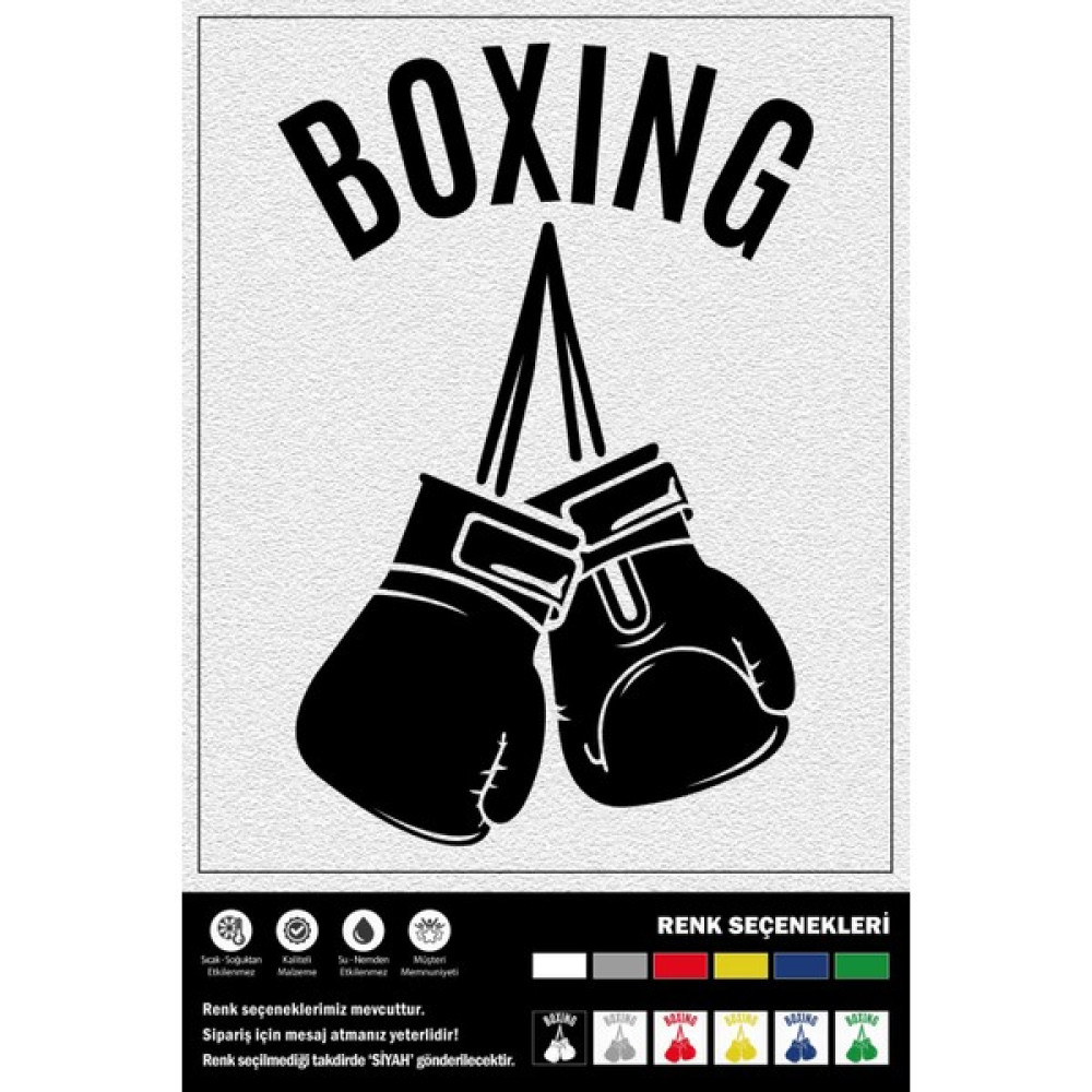 Ecce Boxıng Stıcker 30 x 20 cm - Siyah - 30x20cm Oto Boyaları Fiyatı