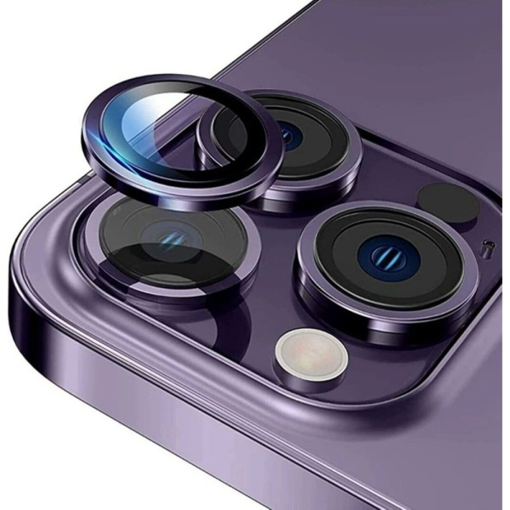 Ecce Luxury Iphone 14 Pro ve 14 Promax Birebir Uyumlu Kamera Lens Koruyucu Cam - Mor Güvenlik Kamerası Aksesuarları Fiyatı