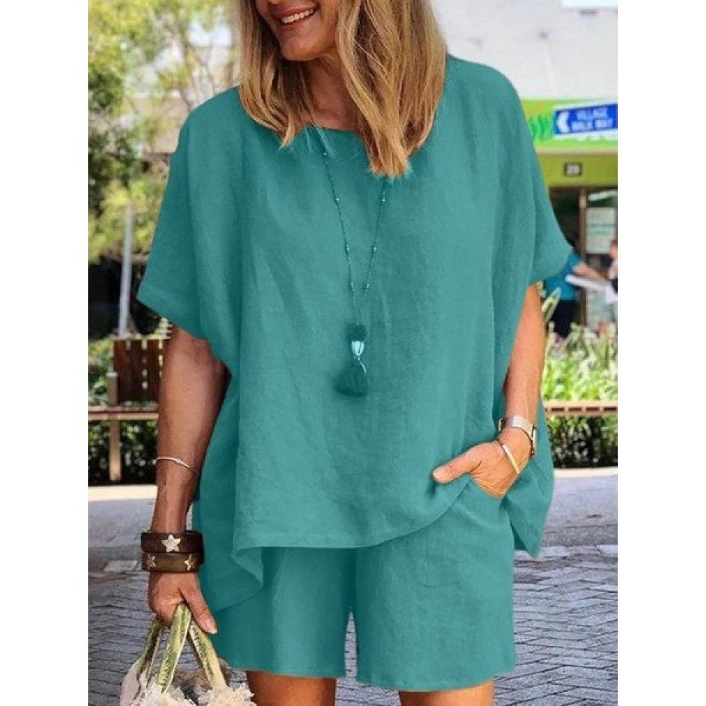 Eccey Butik Kadın Kısa Kollu Oversize Kesim Şortlu Takım Kadın Eşofman Fiyatı