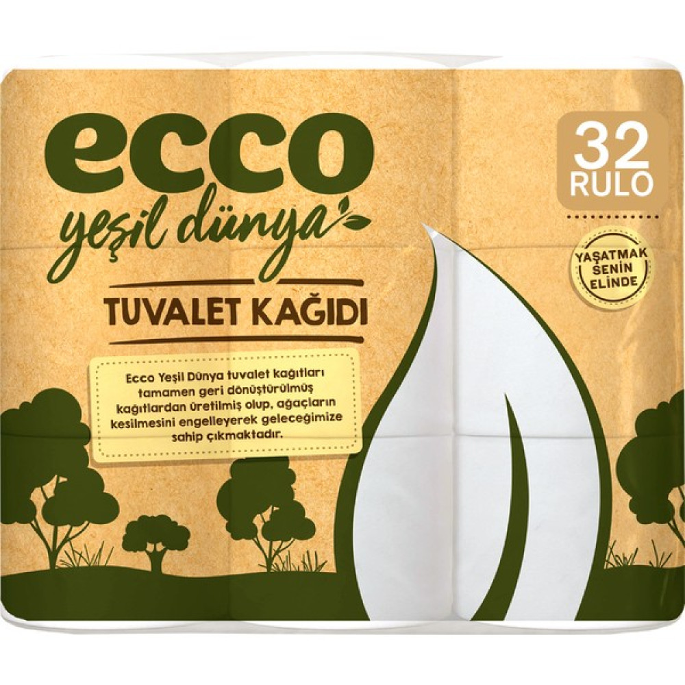 Ecco Yeşil Dünya Tuvalet Kağıdı 32 Rulo Tuvalet Kağıdı Fiyatı