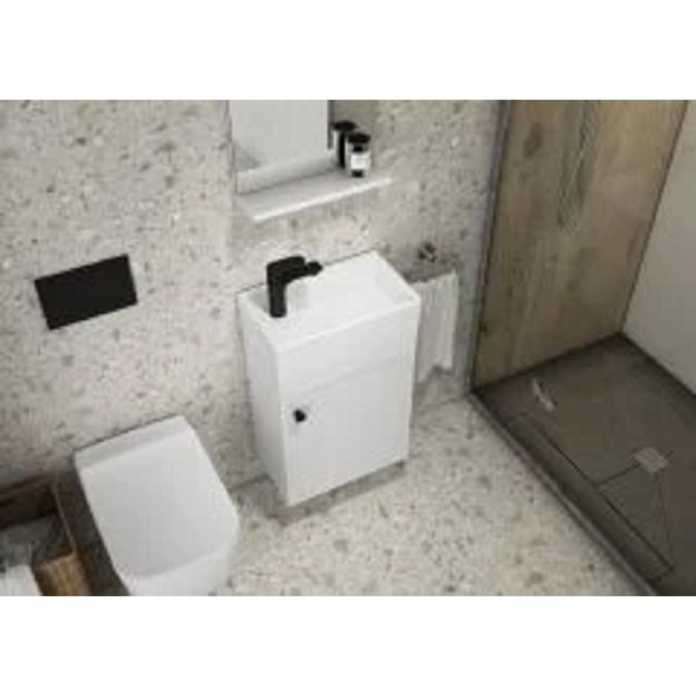 Ece Banyo City 45X25 cm Mini Banyo Dolabı Seti - Beyaz Banyo Dolabı / Mobilyası Fiyatı