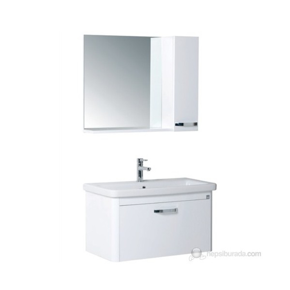 Ece Banyo Note 60 Banyo Dolabı - Beyaz Banyo Dolabı / Mobilyası Fiyatı