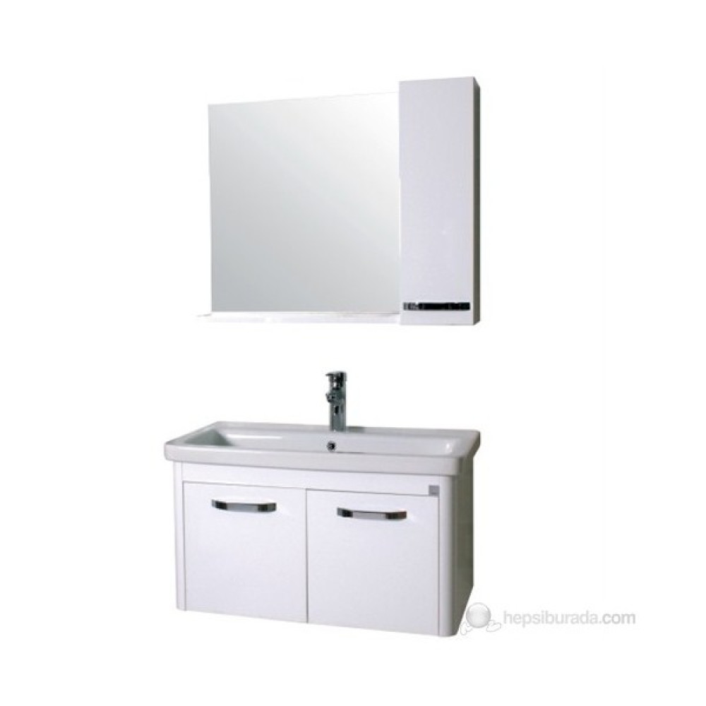 Ece Banyo Note 80 Banyo Dolabı - Beyaz Banyo Dolabı / Mobilyası Fiyatı