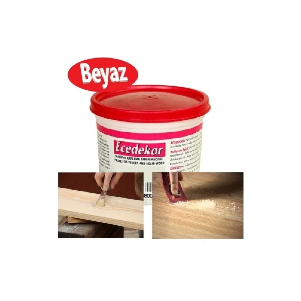 Ece Dekor Ahşap Kapı Mobilya Tamir ve Dolgu Macunu Beyaz 200 Gr. Nalburiye & Hırdavat Fiyatı