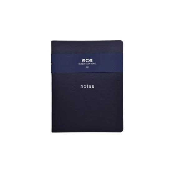 Ece Gümüşlük 18x24 cm Noktalı Siyah Defter