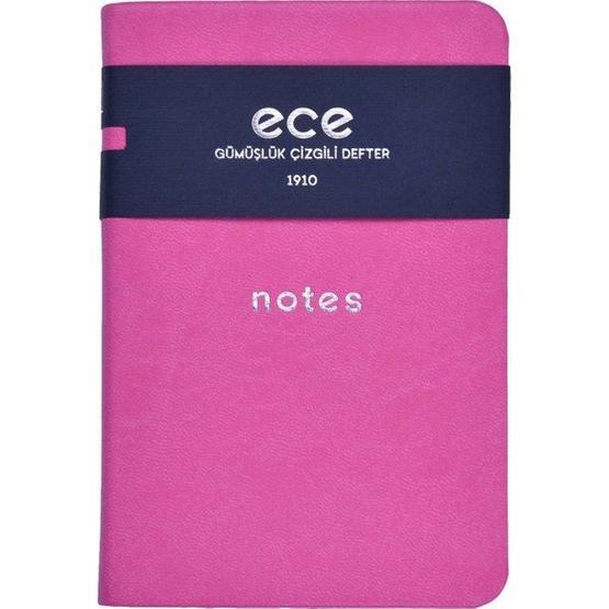 Ece Gümüşlük 9x13,5 cm Çizgili Pembe Defter Defter Fiyatı