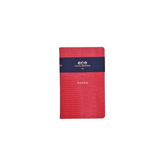 Ece Gündoğan 13x21 cm Çizgisiz Kırmızı Defter