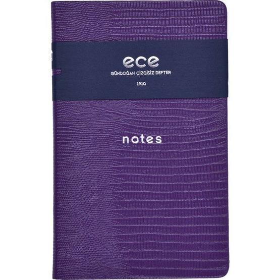 Ece Gündoğan 13x21 cm Çizgisiz Mor Defter