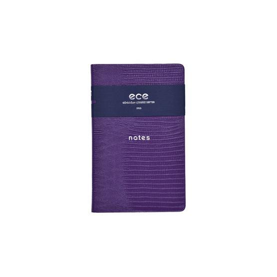 Ece Gündoğan 13x21 cm Çizgisiz Mor Defter