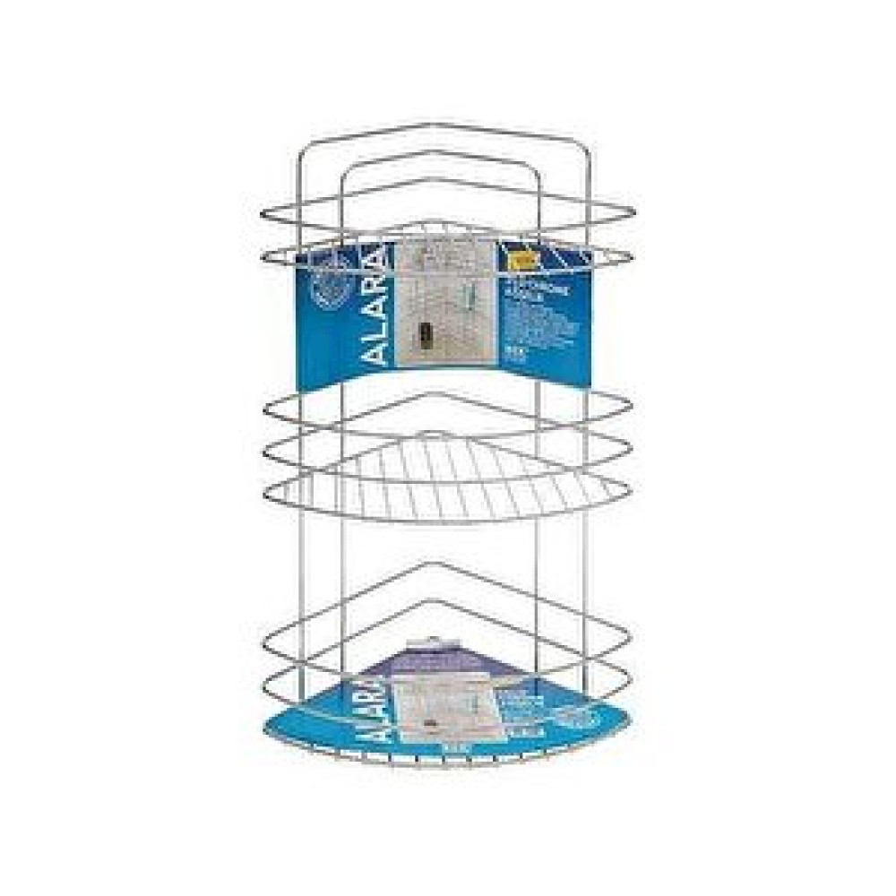Ece Metal Alara Metal Üç Raflı Banyo Köşesi Paslanmaz Banyo Aksesuarları Fiyatı