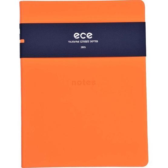 Ece Yalıkavak 13x18 cm Çizgisiz Turuncu Defter