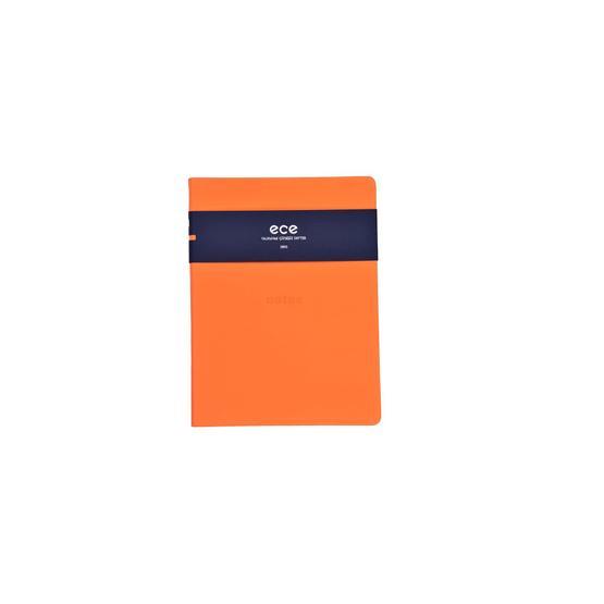Ece Yalıkavak 13x18 cm Çizgisiz Turuncu Defter