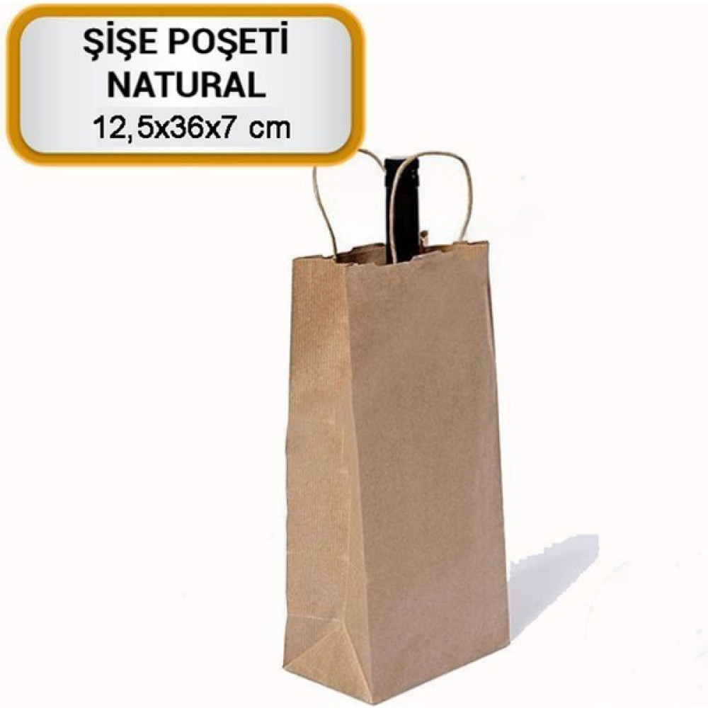 Ecen Plast Kraft Şişe Poşeti – Kağıt Şişe Çantası - 10 Adet Nalburiye & Hırdavat Fiyatı
