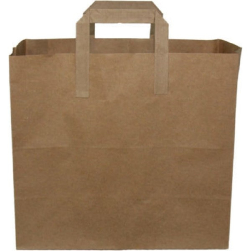 Ecen Plast Saplı Kraft Gıda Içecek Çantası 28X28X16 cm - 500 Adet Nalburiye & Hırdavat Fiyatı