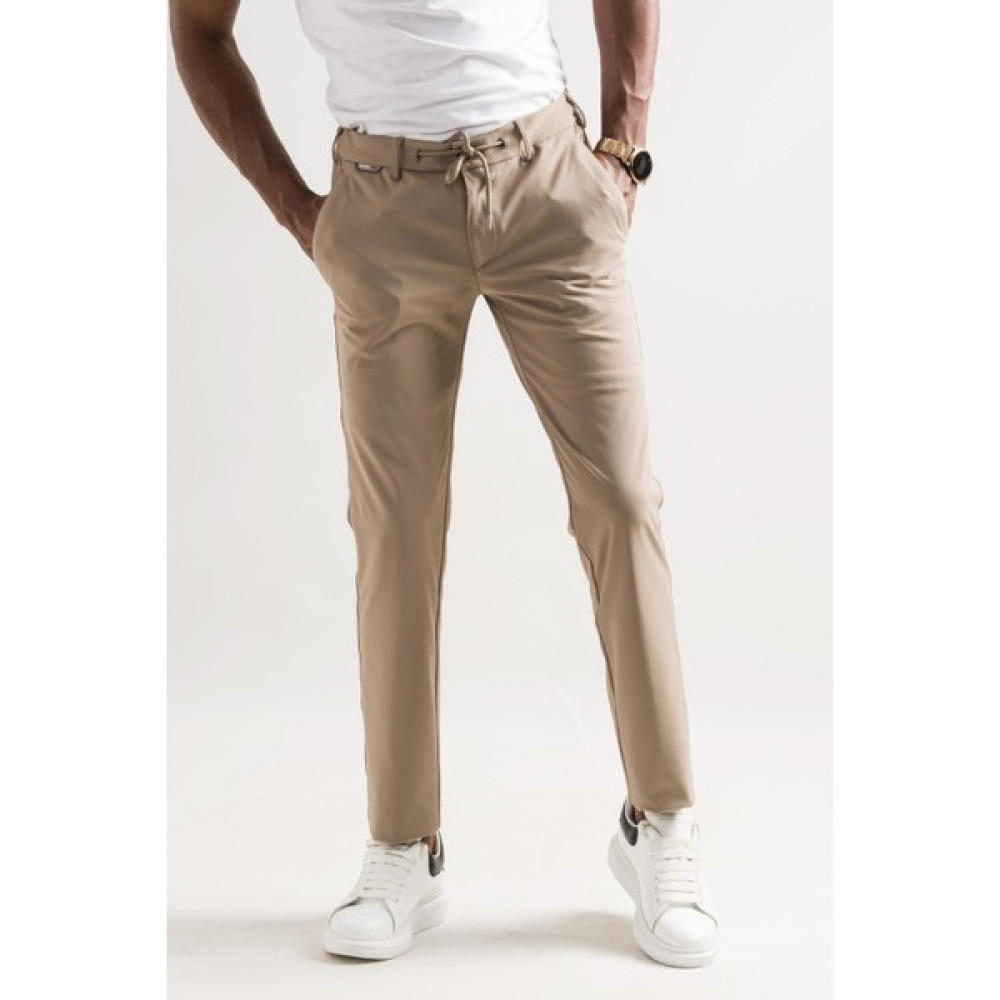 Ecer Slimfit Beli Lastikli ve Iplikli Polyamid Hafif Parlak Kışlık Kumaş Erkek Jogger Pantolon Erkek Pantolon Fiyatı