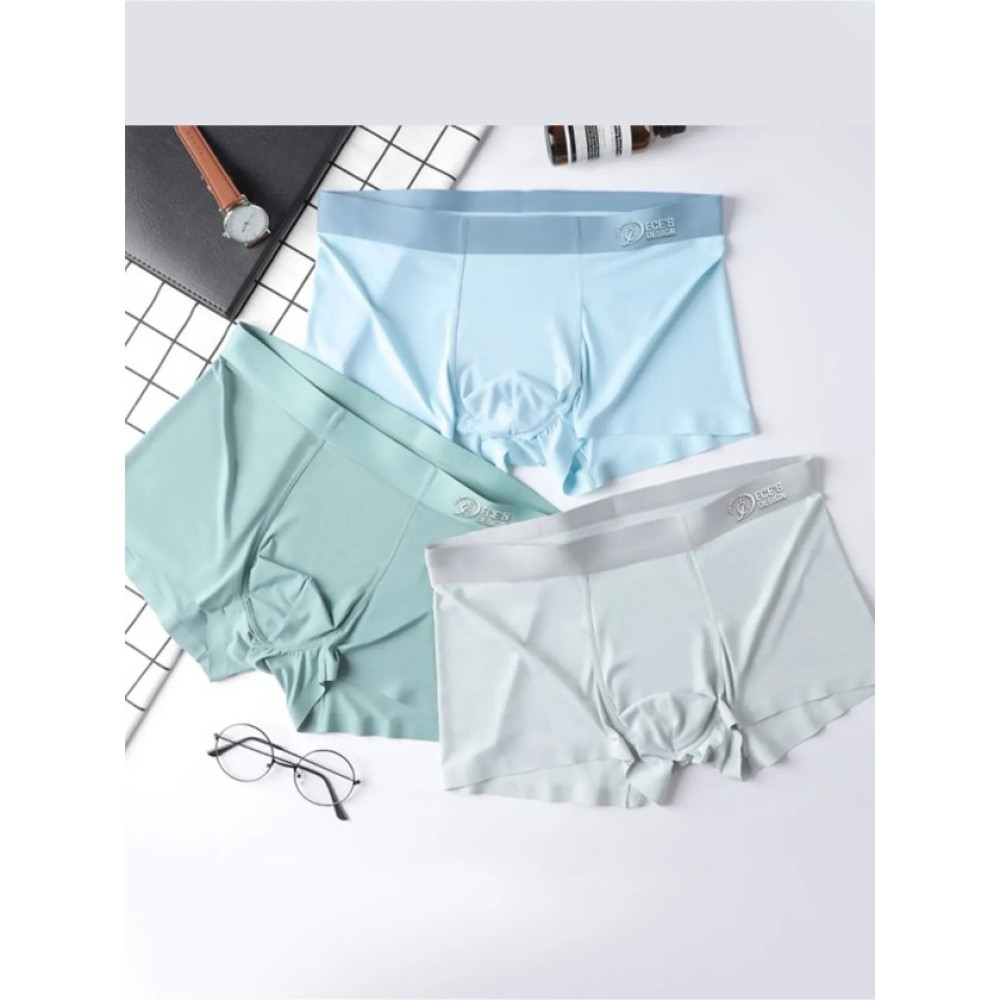 Ece's Design Dikişsiz Buz Ipek Ter Uzaklaştıran Spor Özel Tasarım Erkek Iç Giyim 3 Parça 1010 Boxer Erkek Boxer Fiyatı