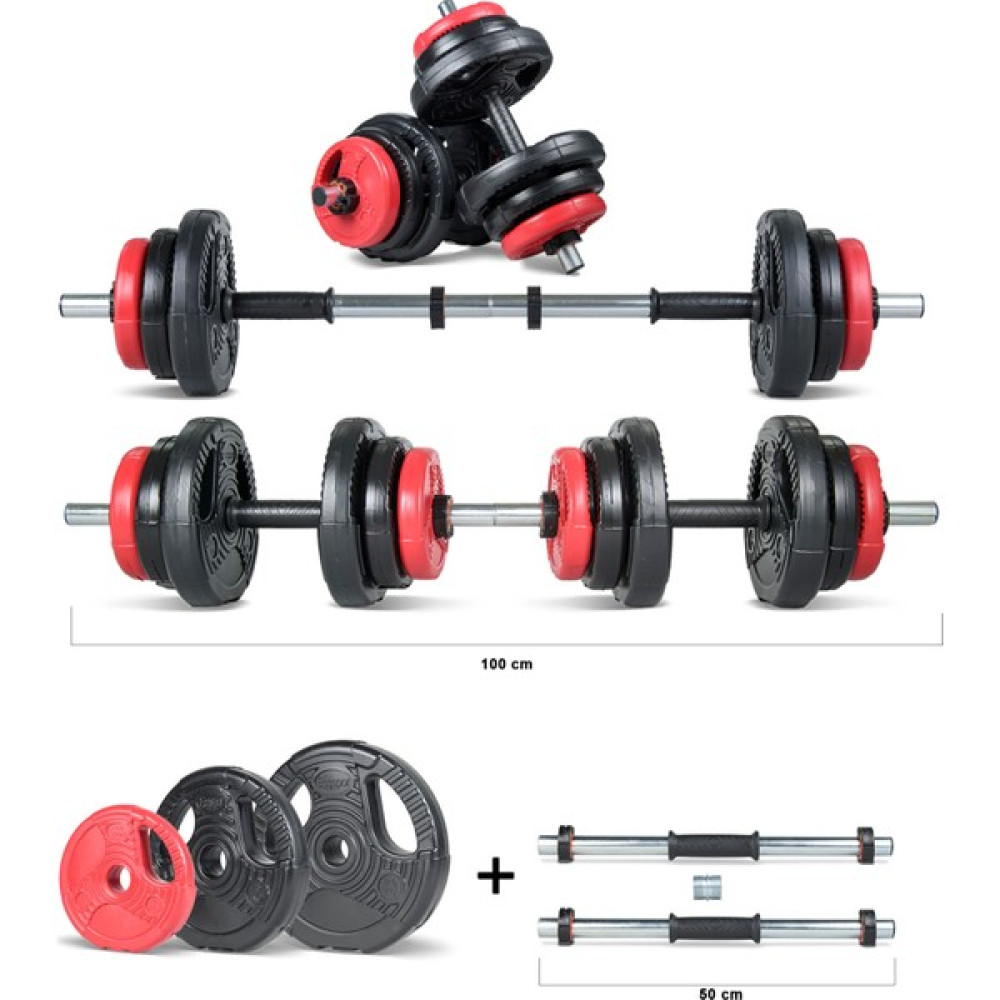 Ecgspor 22 kg Grip Plate Multifonksiyonel Turuncu Siyah Halter Seti ve Dambıl Seti Dambıllar & El / Ayak Ağırlıkları Fiyatı