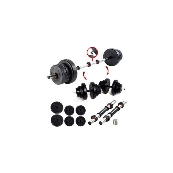 Ecgspor 22 kg Multifonksiyonel Halter Seti ve Dambıl Seti Ağırlık Fitness Seti - Siyah Dambıllar & El / Ayak Ağırlıkları Fiyatı