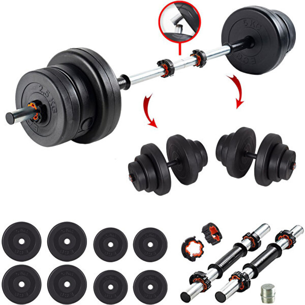 Ecgspor 32 kg Multifonksiyonel Halter Seti ve Dambıl Seti Ağırlık Fitness Seti Dambıllar & El / Ayak Ağırlıkları Fiyatı