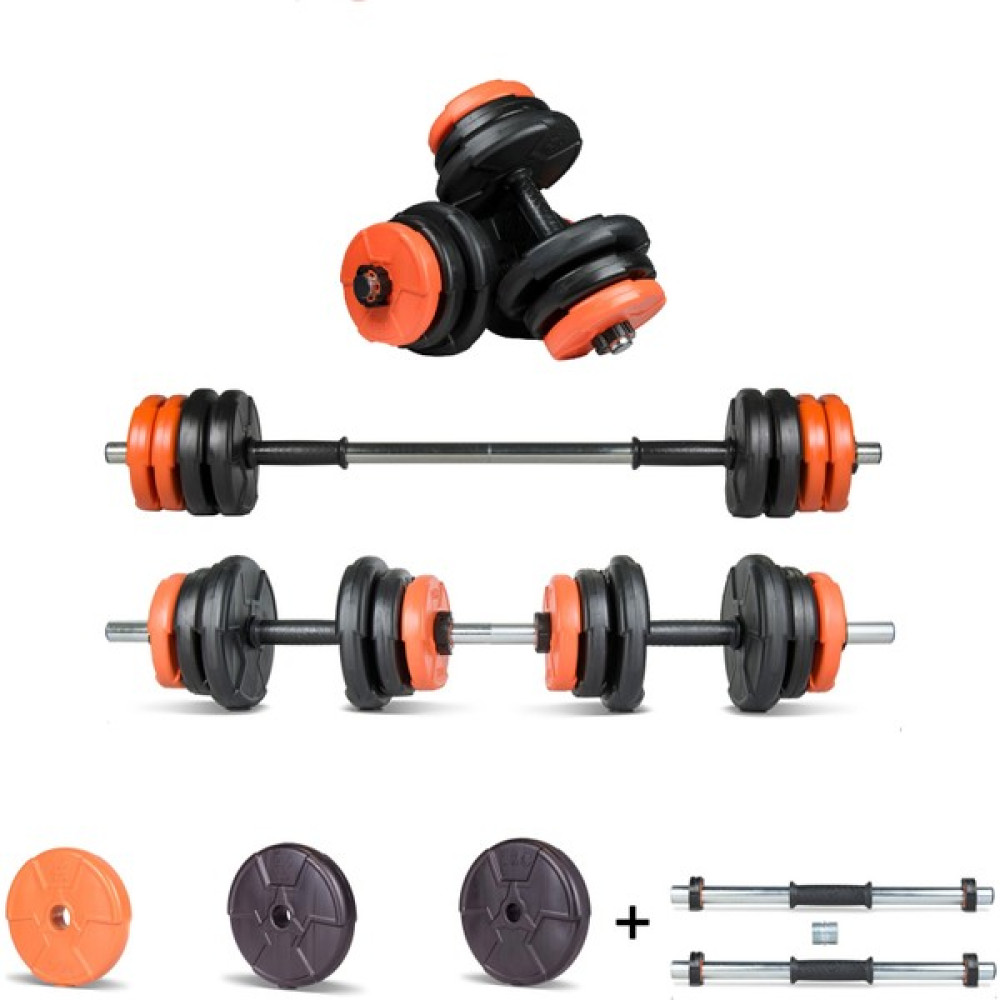 Ecgspor 38 kg Multifonksiyonel Dambıl Seti Turuncu Siyah Dambıllar & El / Ayak Ağırlıkları Fiyatı