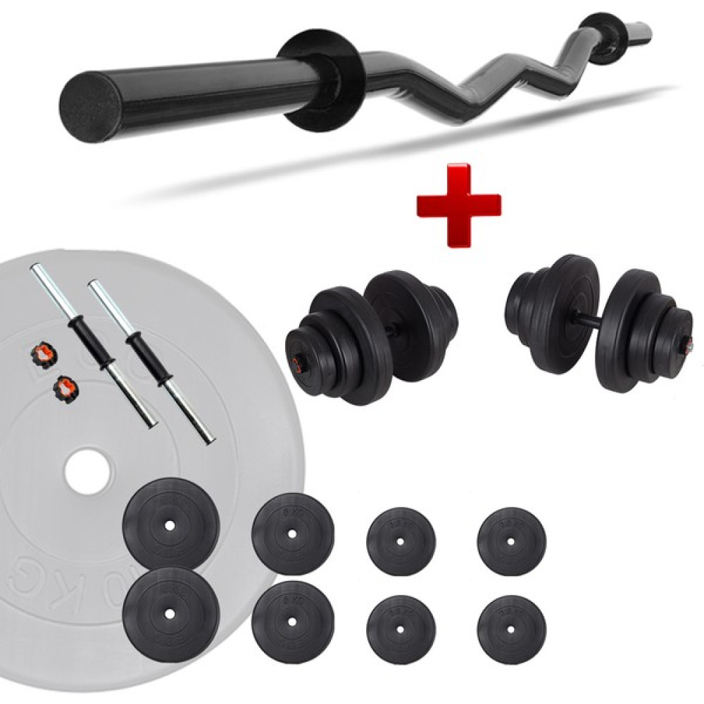 Ecgspor Z Bar Dambıl Seti ve Fitness Ağırlık Seti 45 kg Dambıllar & El / Ayak Ağırlıkları Fiyatı