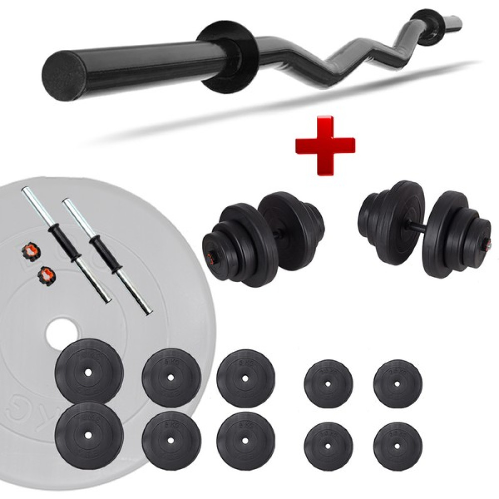 Ecgspor Z Bar Dambıl Seti ve Fitness Ağırlık Seti 55 kg Dambıllar & El / Ayak Ağırlıkları Fiyatı