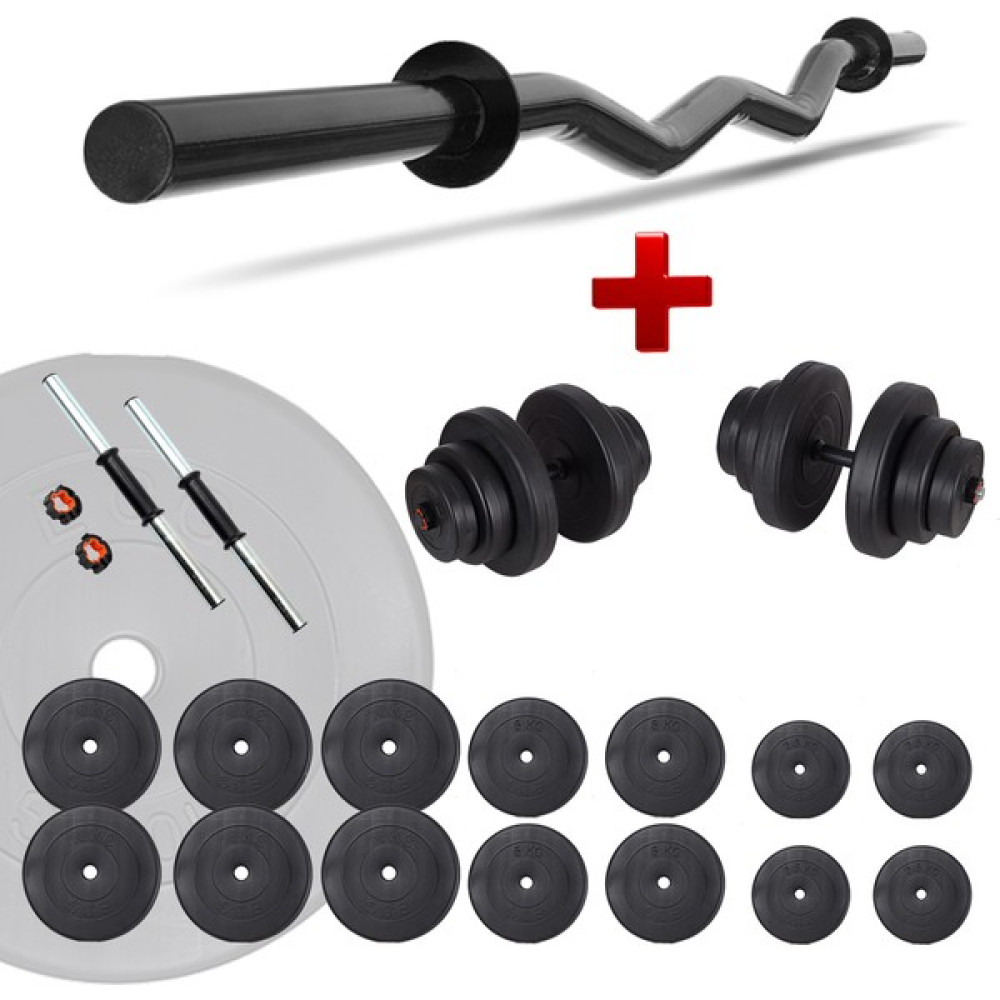 Ecgspor Z Bar Dambıl Seti ve Fitness Ağırlık Seti 95 kg Dambıllar & El / Ayak Ağırlıkları Fiyatı
