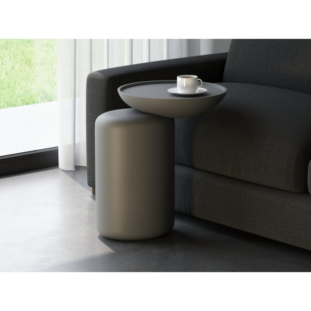 Echo Furniture Belle Bazalt Gri C Sehpa Yan Sehpa Fiyatı