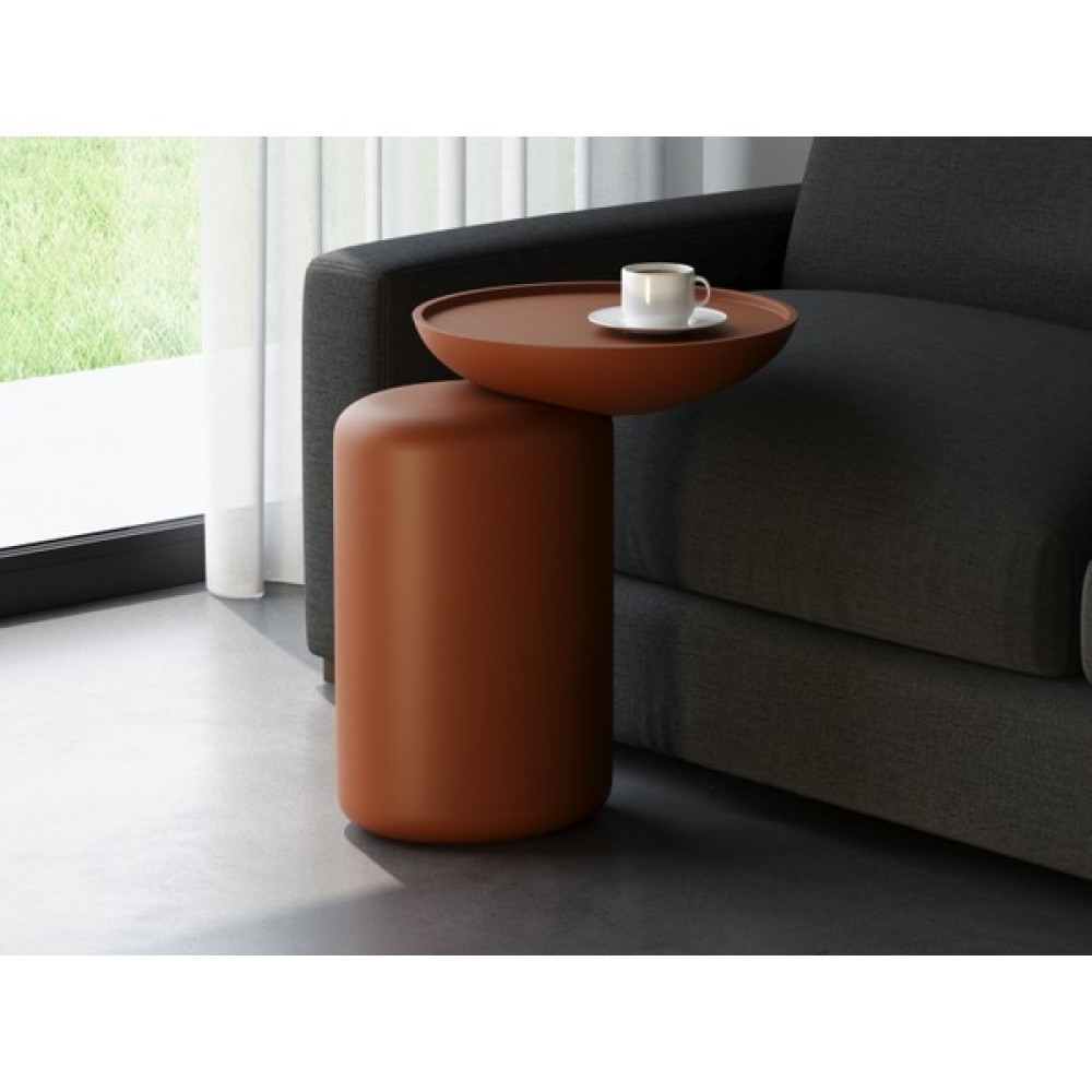 Echo Furniture Belle Zeytin Kahve C Sehpa - Kahverengi Yan Sehpa Fiyatı