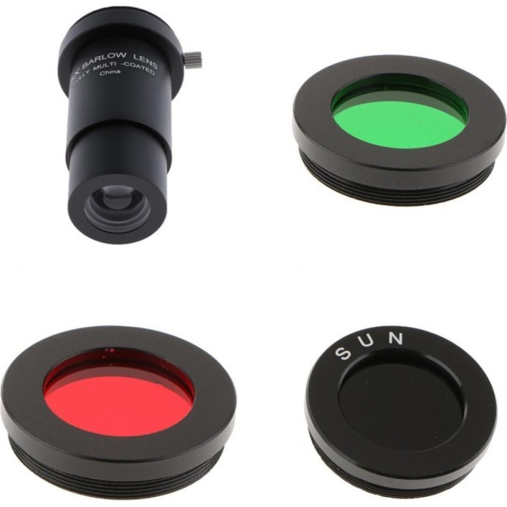 Echoes 5x Teleskop Barlow Lens 1.25 "fmc Iplik W/ Renkli Filtreler Gözenli Siyah (Yurt Dışından) Teleskoplar Fiyatı