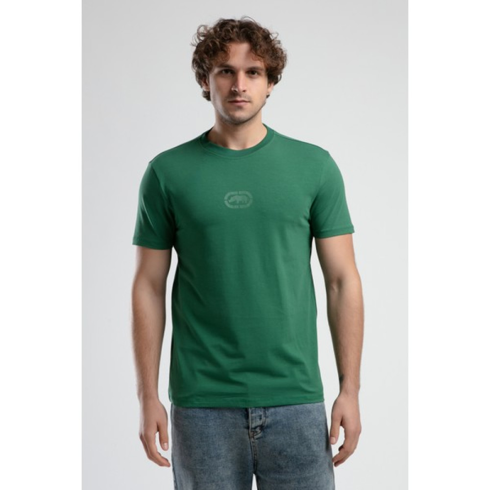 ECKO UNLTD Johnson Yeşil Bisiklet Yaka Baskılı Standard Fit Erkek Tshirt Erkek T-shirt Fiyatı