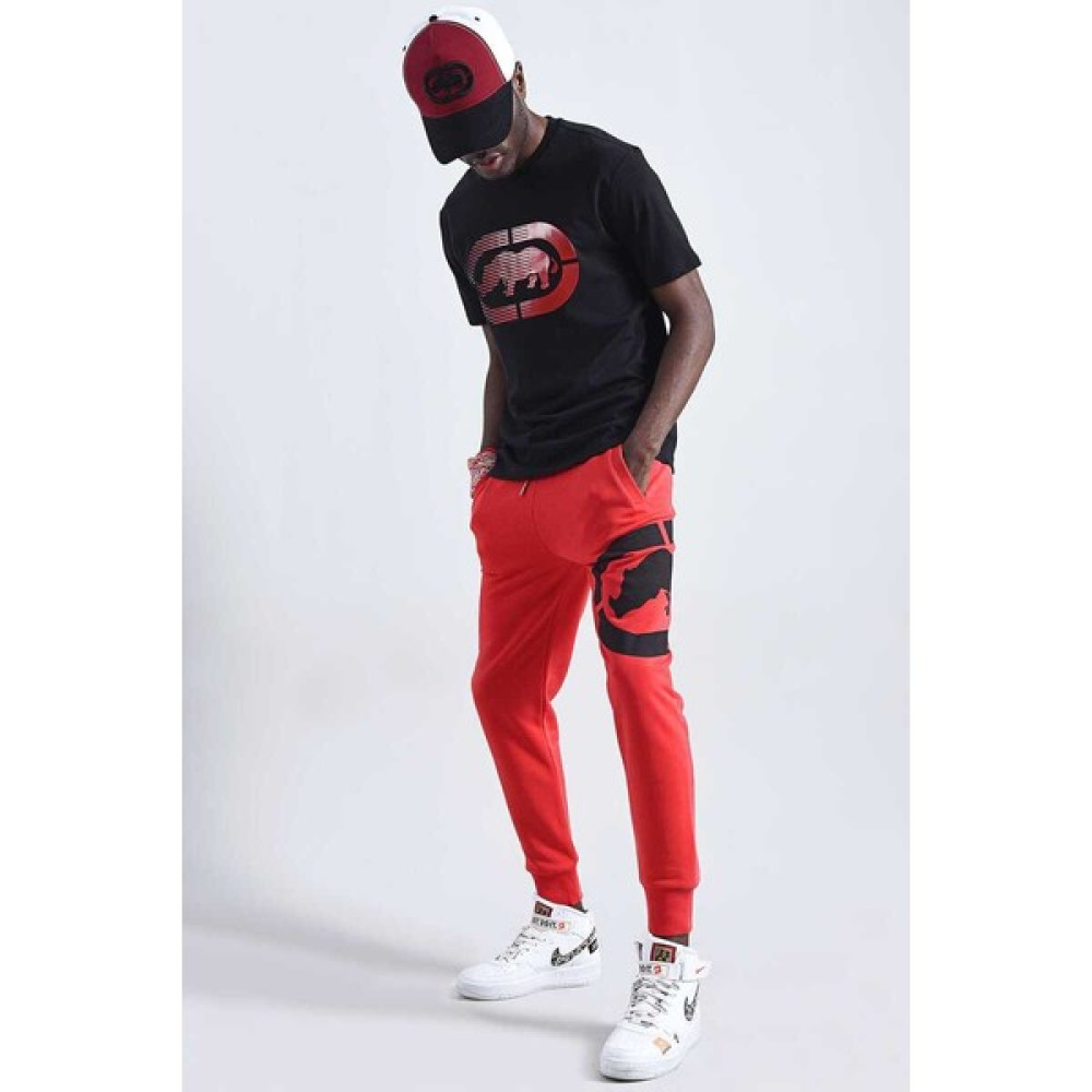 Ecko Unltd. Venıce Jogger Kırmızı Erkek Baskılı Eşofman Alt Erkek Eşofman Fiyatı