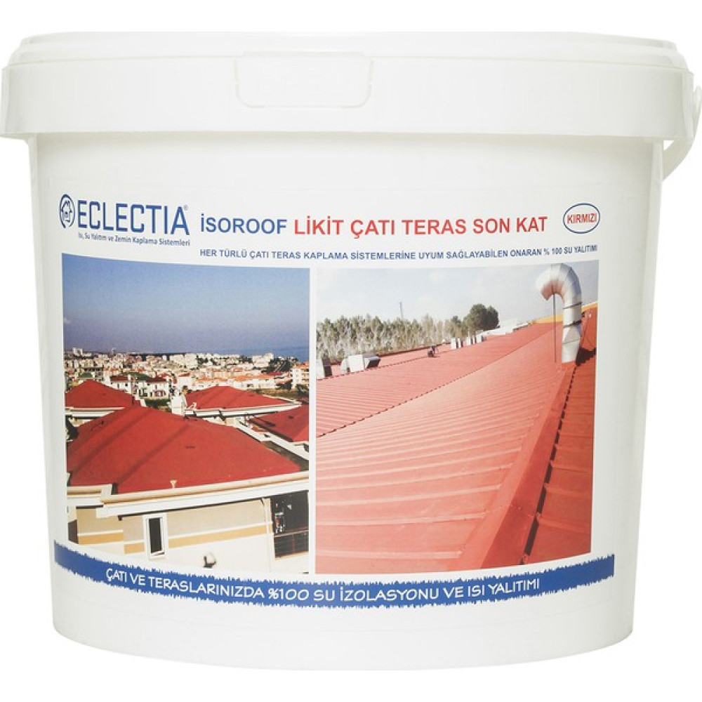 Eclectia Isoroof Likit Çatı Teras Son Kat 18 kg Yeşil Dış Cephe Yalıtım Malzemeleri Fiyatı