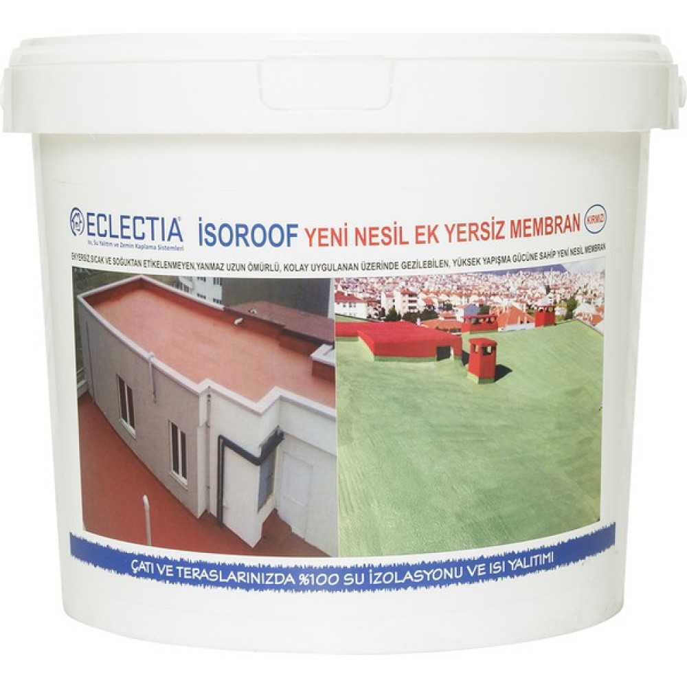 Eclectia Isoroof Yeni Nesil Ek Yersiz Mebran 18 kg Kırmızı Oto Boyaları Fiyatı