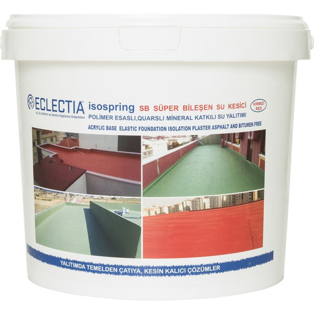 Eclectia Isospring Süper Bileşen Su Kesici 18 kg Gri Dış Cephe Yalıtım Malzemeleri Fiyatı