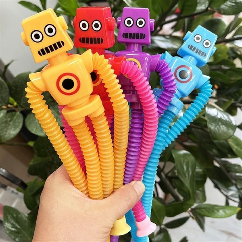 Eco 4 Paket Çok Yönlü Vantuzlu Robot Teleskopik Boru Dekompresyon Oyuncakları (Yurt Dışından) - Sarı Eğitici Oyuncak Fiyatı