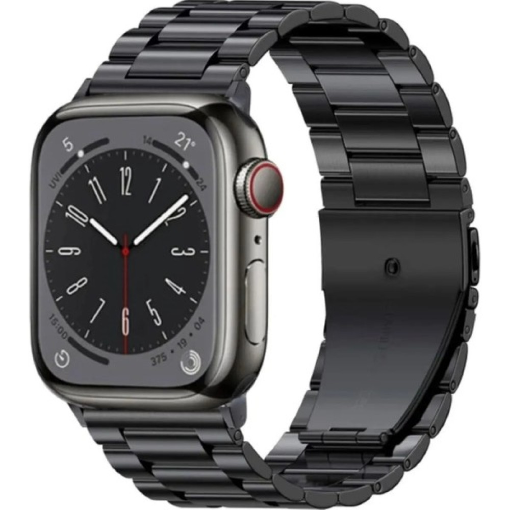 Eco Center Apple Watch Seri 2 3 4 5 6 7 8 Uyumlu 42 44 45 49 mm Metal Kordon Metalkordon - Siyah Giyilebilir Teknoloji Aksesuarları Fiyatı