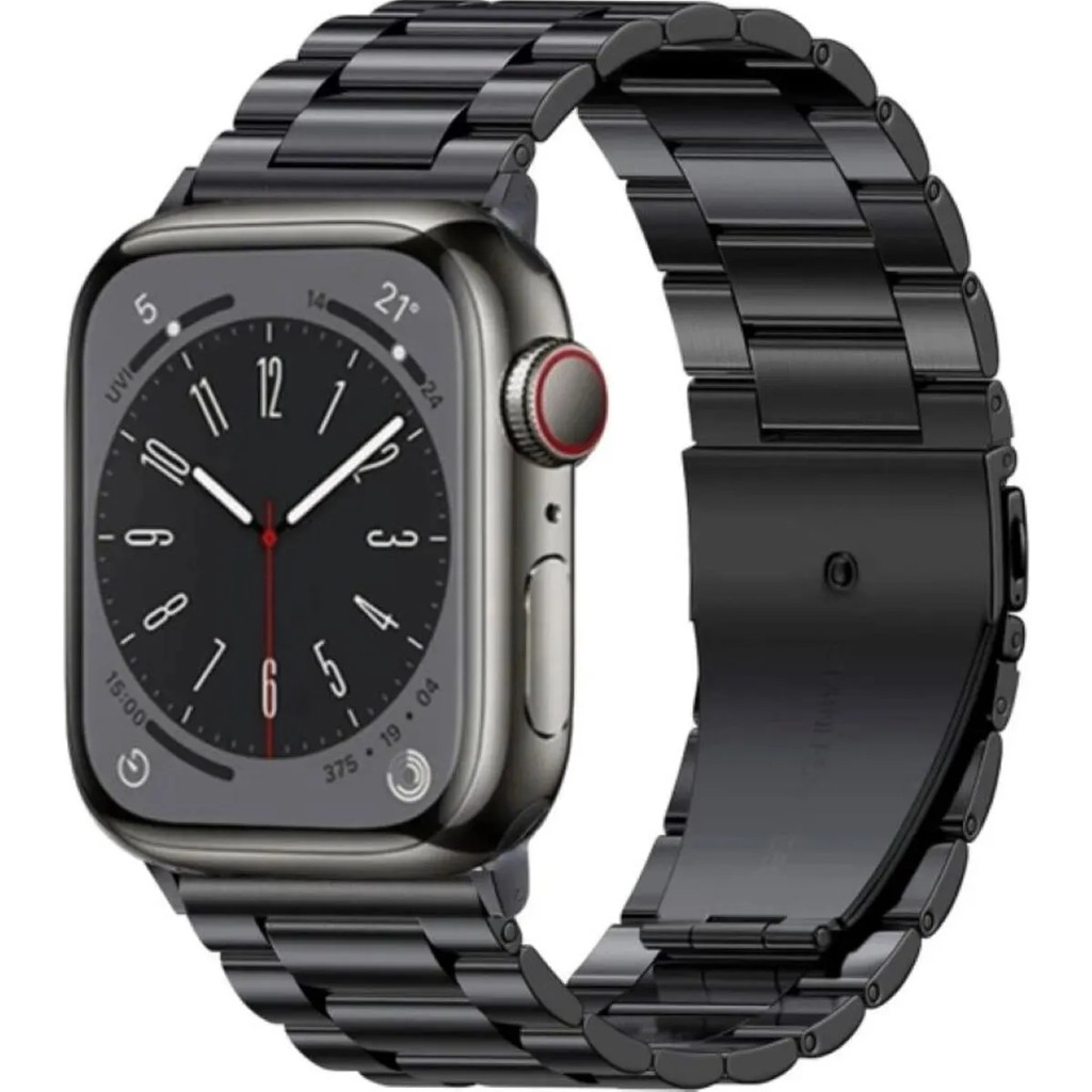 Eco Center Apple Watch Seri 2 3 4 5 6 7 8 Uyumlu 42 44 45 49 mm Metal Kordon Metalkordon - Siyah Diğer Fiyatı