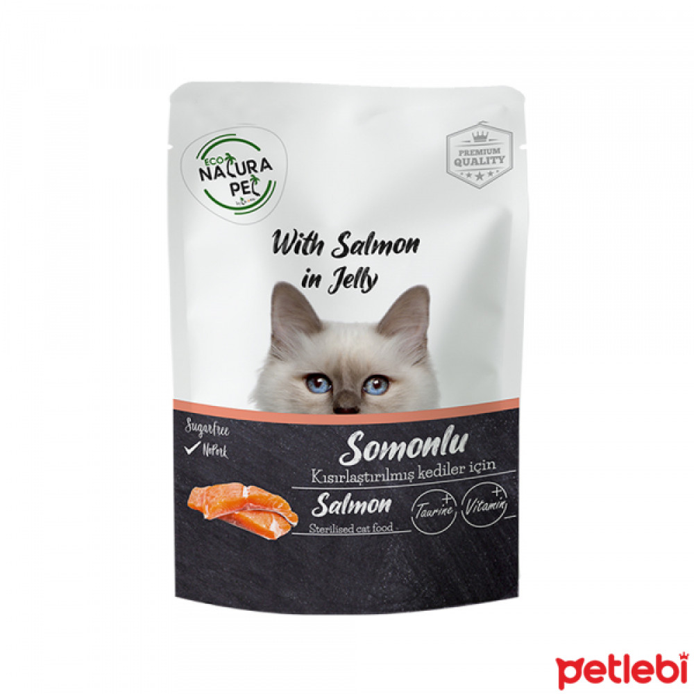 Eco Natura Jöle İçinde Somonlu Kısırlaştırılmış Kedi Konservesi 85gr Evcil Hayvan Ürünleri Fiyatı