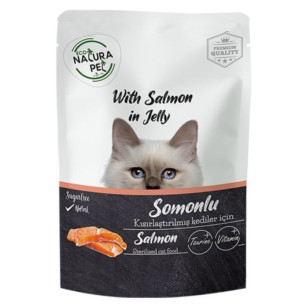 Eco Natura Sterilised Somonlu Kısırlaştırılmış Kedi Konservesi 85 gr Evcil Hayvan Ürünleri Fiyatı