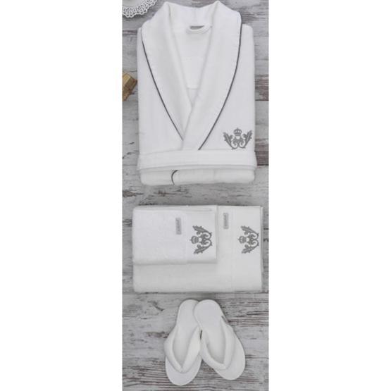 Ecocotton Azra Krem Medium Bay Bornoz
