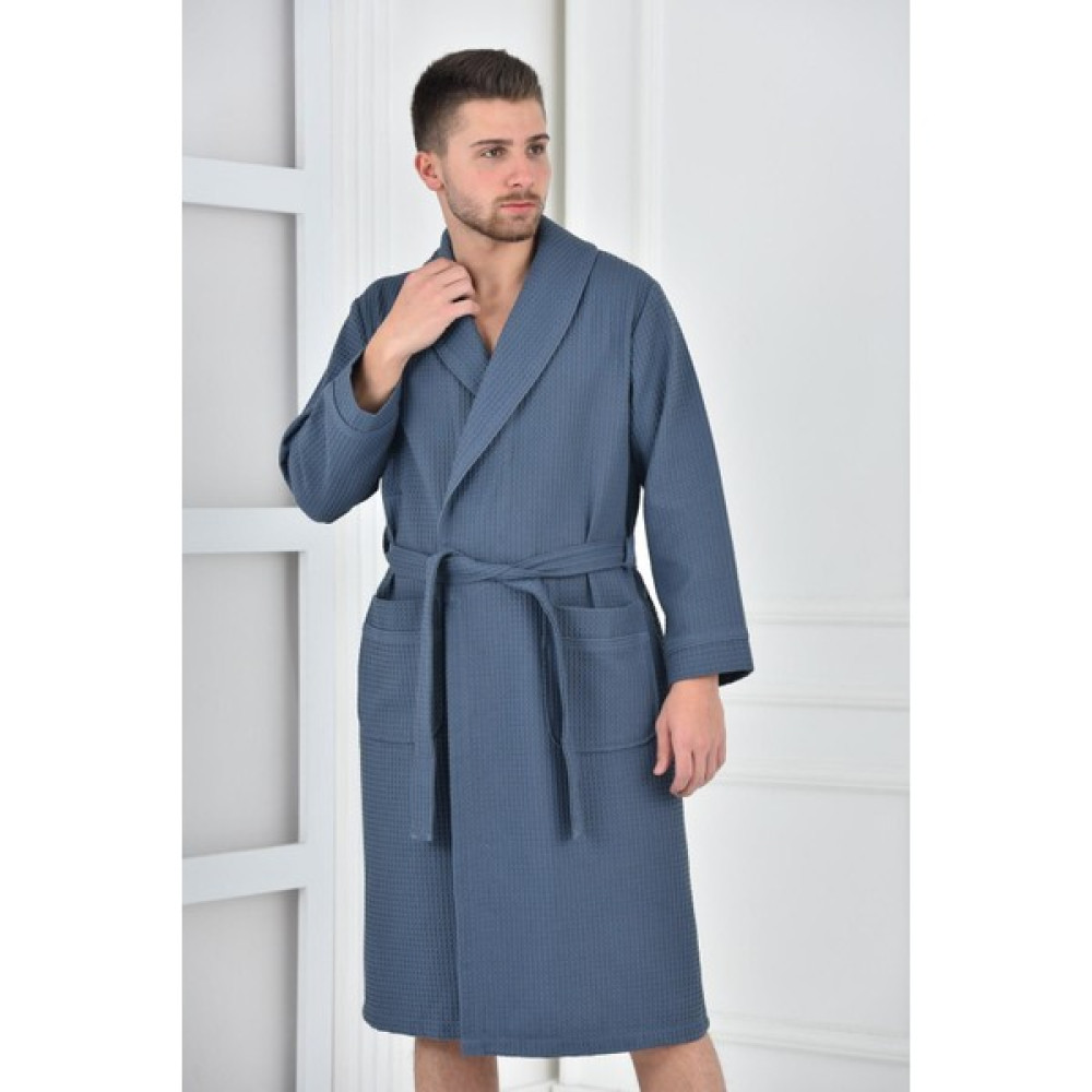 Ecocotton Green Black Afra Erkek Pike Bornoz %100 Pamuk Lacivert - XL Bornoz Fiyatı